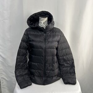 Uniqlo Ultra Light Down Hooded Jacket Women's XL Water Repellent